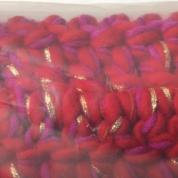 Anthropologie Inca Cowl Neck Warmer Hand Knit Pink/Rose - Picture 5 of 8